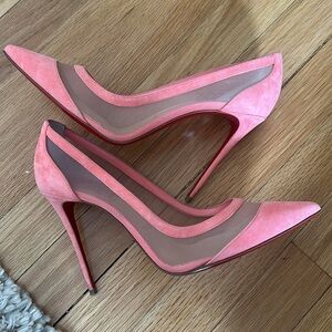 Christian Louboutin Galativi 100 Suede Pumps